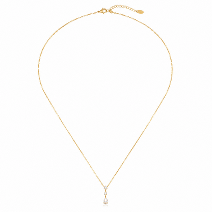 Aurora Teardrop Lariat Necklace