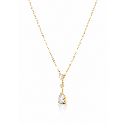 Aurora Teardrop Lariat Necklace