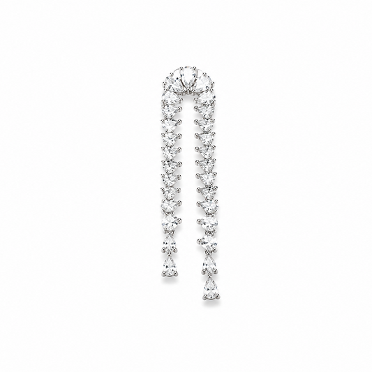 Celestial Cascade American Diamond Statement Earrings