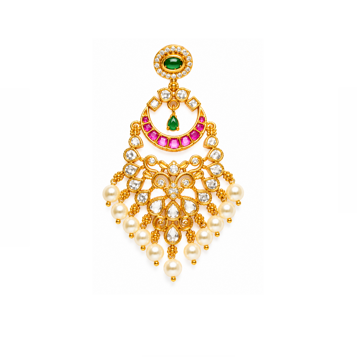 Bridal Ruby Green Kemp Chandeliers