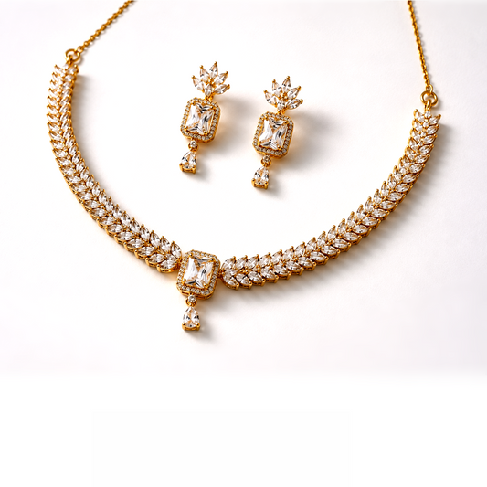 Aurora Royale American Diamond Necklace Set