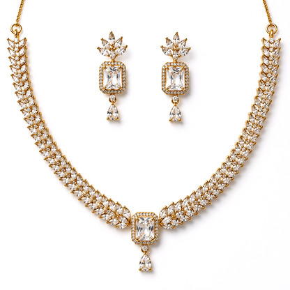 Aurora Royale American Diamond Necklace Set